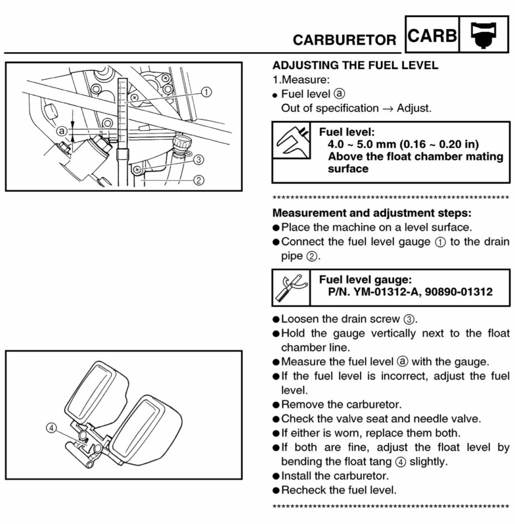 How to check fuel level Yamaha Kodiak 2003 2004 2005 2006 2007